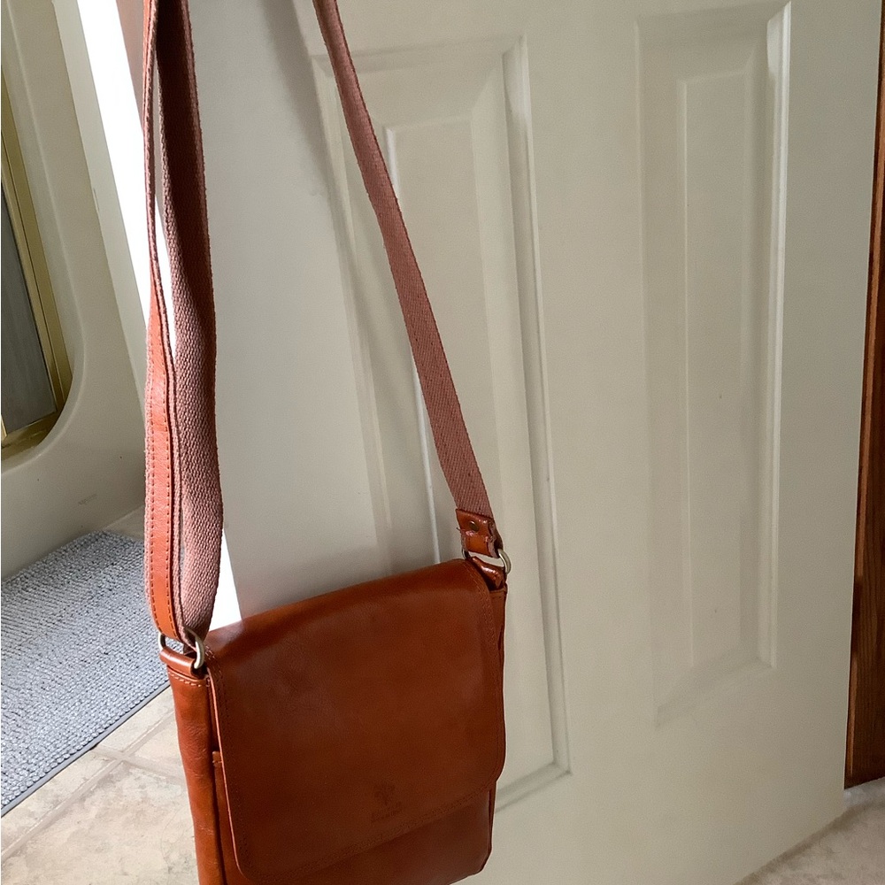 Brown Leather Crossbody Bag